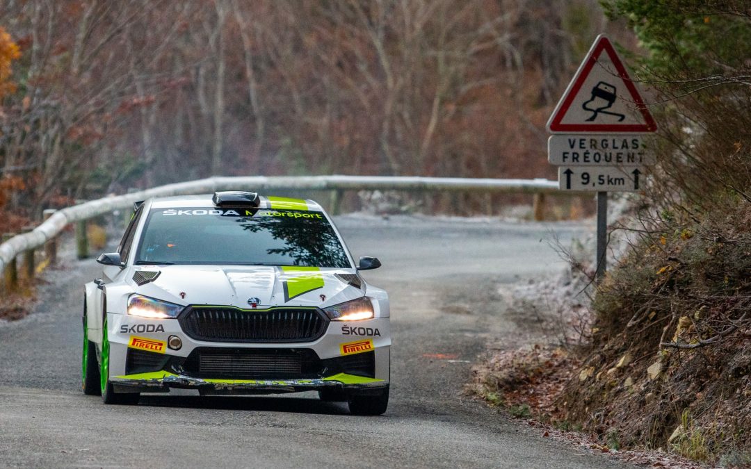 NOUVELLE ŠKODA FABIA RS RALLY2 AU RALLYE MONTE-CARLO