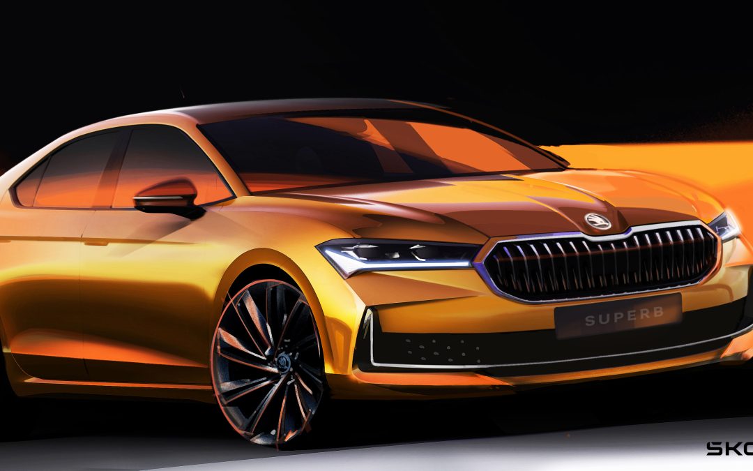 PREMIERS SKETCHS EXTÉRIEUR DE LA NOUVELLE SUPERB