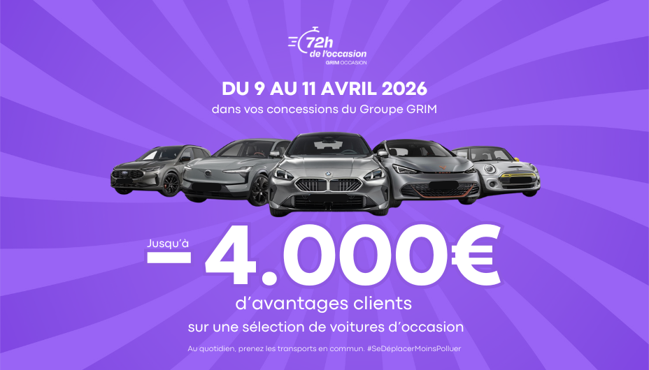 Du 9 au 11 avril, jusqu&rsquo;à 4.000€ d&rsquo;avantages clients sur une sélection d&rsquo;occasions