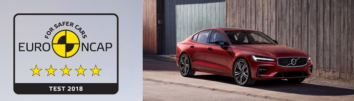 Volvo S60 et V60  les voitures les plus sûres,5 étoiles aux tests EuroNCAP 2018
