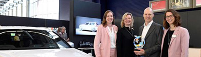 Récompense pour le Volvo XC60 aux Plastics Recycling Awards Europe