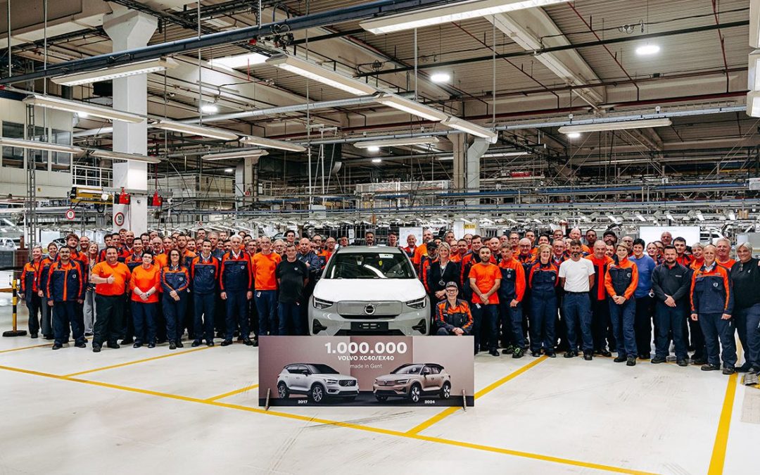 Un million à ce jour : notre usine de Gand vient de franchir un cap pour les modèles Volvo XC40 et Volvo EX40