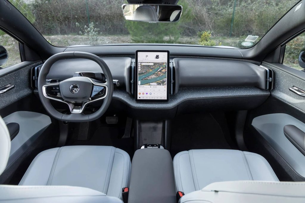 dimensions Volvo EX30 intérieur