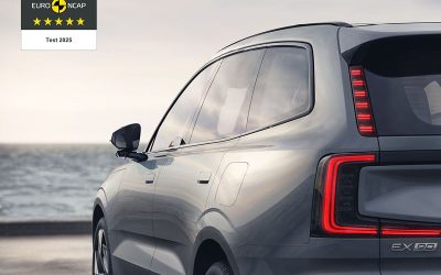 Le Volvo EX90 obtient la note maximale de cinq étoiles aux tests de sécurité Euro NCAP